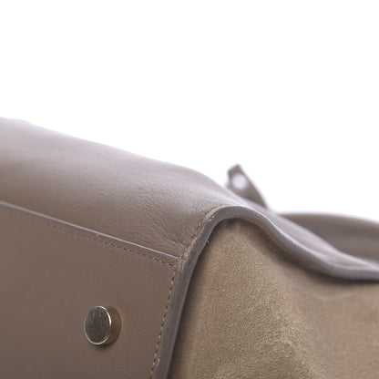 Saint Laurent Calfskin Suede Small Monogram Downtown Cabas Taupe 19 of 21