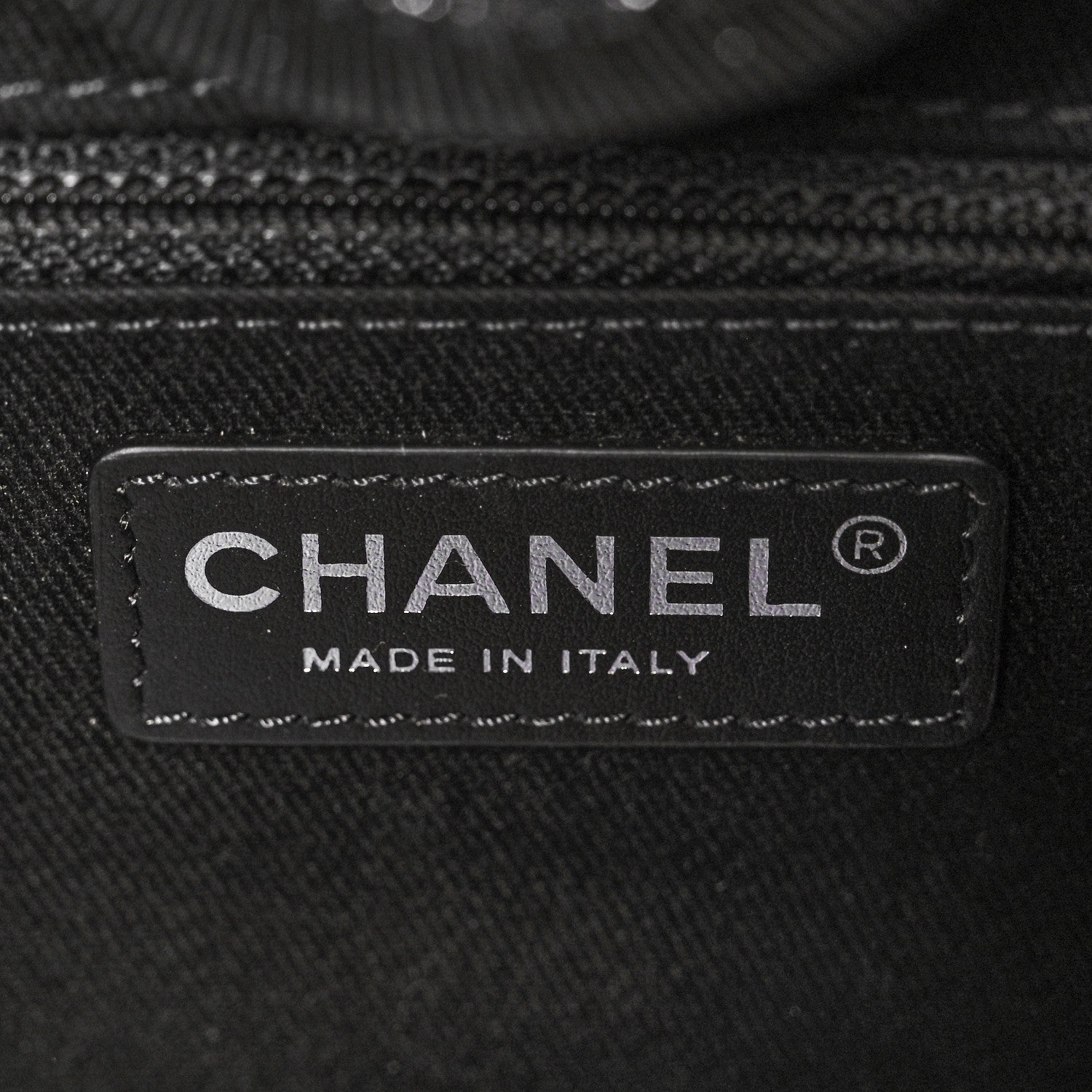 Chanel Calfskin Sequin Small Deauville Tote Black 5 of 9