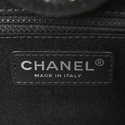 Chanel Calfskin Sequin Small Deauville Tote Black 5 of 9