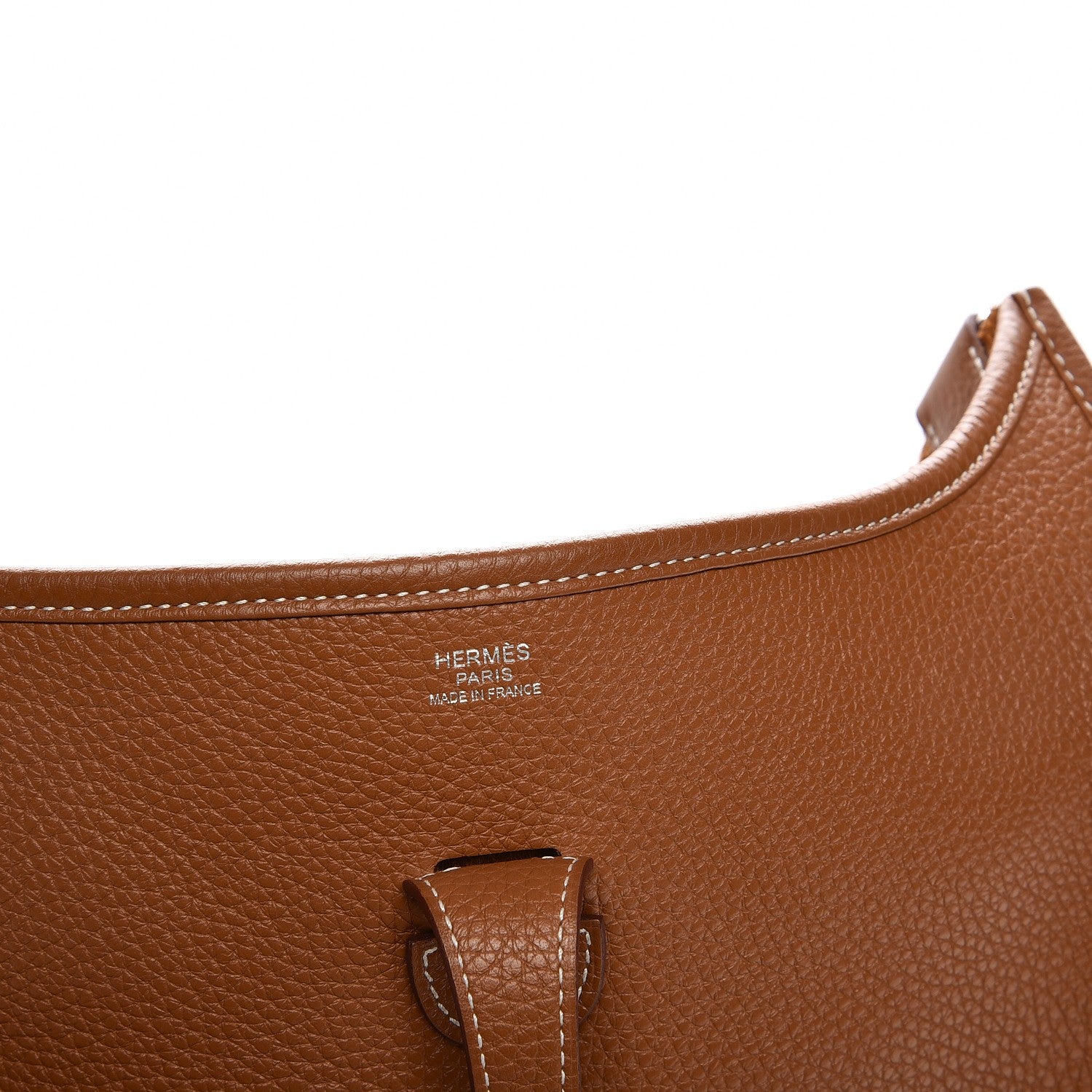 Hermes Taurillon Clemence Evelyne III PM Gold 8 of 9