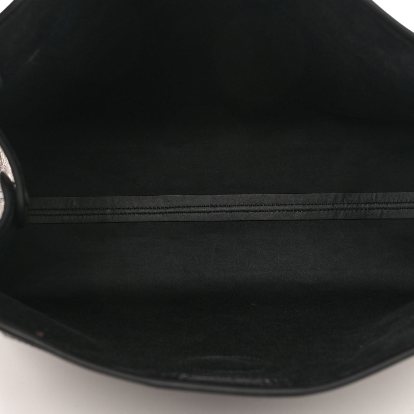Glazed Fabric Vitello Century FF 1974 Stamp Patch Medium Peekaboo Defender Cover Mogano Panna Black