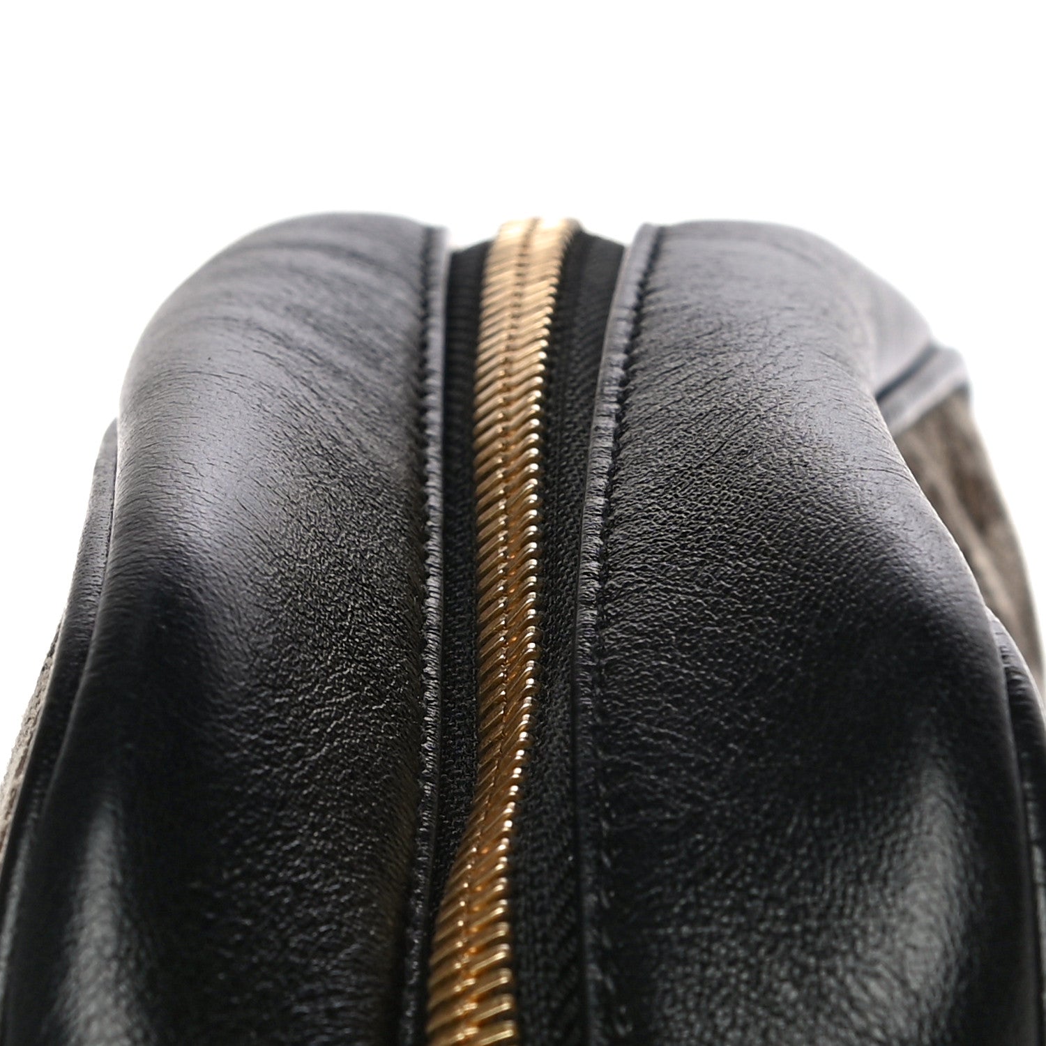 Gucci Monogram Matelasse Diagonal Small GG Marmont Chain Shoulder Bag Beige Black 15 of 16