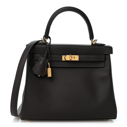 Hermes Swift Kelly Retourne 25 Bai Brun 1 of 10
