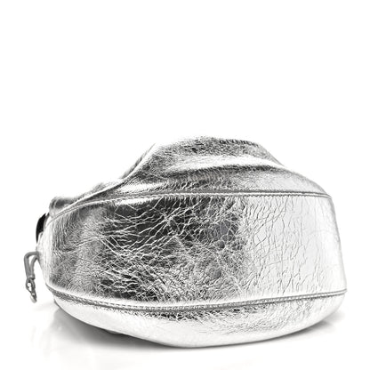 Givenchy Metallic Crackled Lambskin Mini Pumpkin Bag  Light Silvery 4 of 9