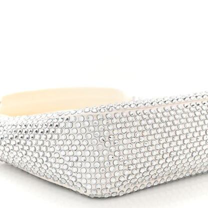 Prada Satin Crystal Mini Re-Edition 2000 Bag White 9 of 11
