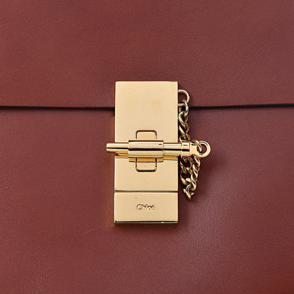 Chloe Shiny Calfskin Medium Annie Shoulder Bag Whiskey 10 of 15