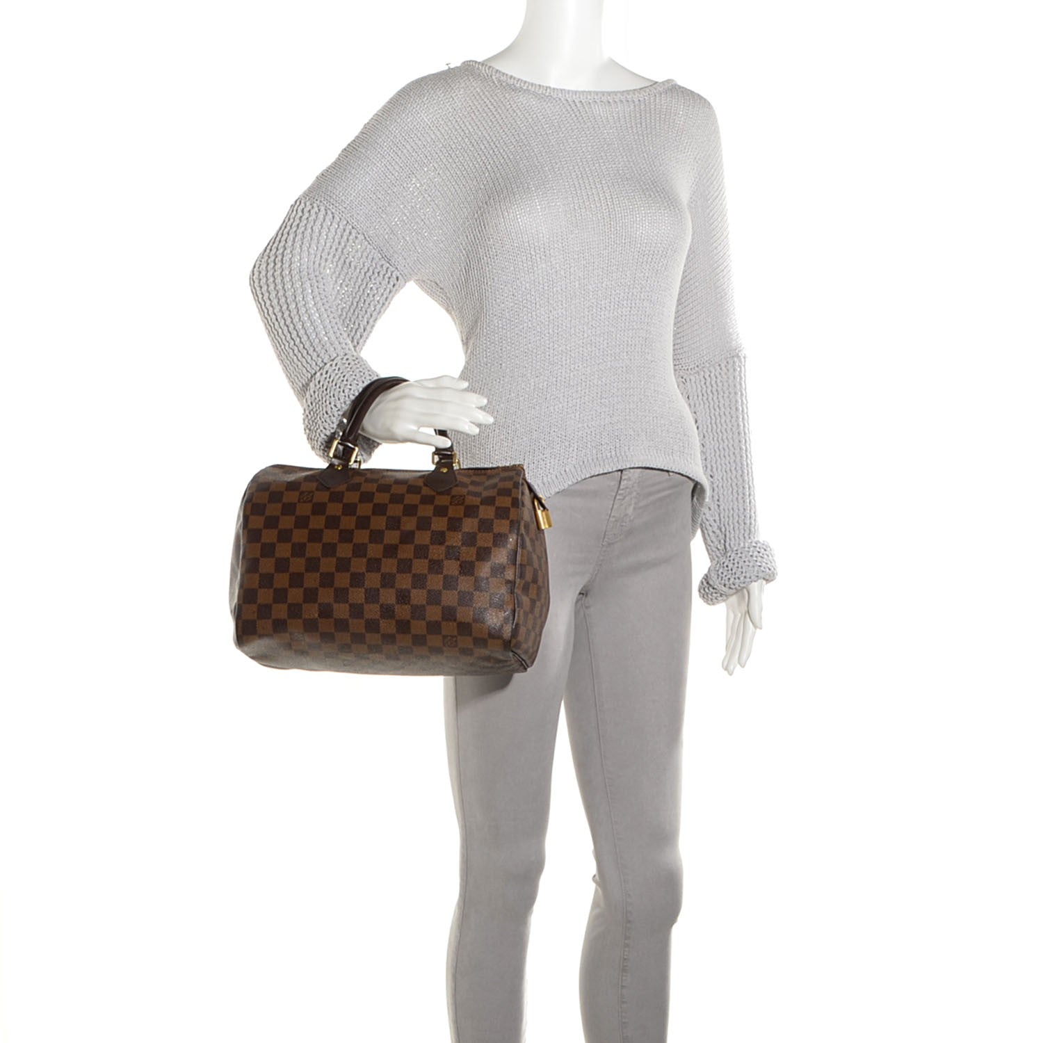 Louis Vuitton Damier Ebene Speedy 30 2 of 7