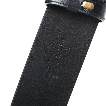 Gucci Textured Calfskin Double G 40mm Belt 80 32 Black 3 of 5