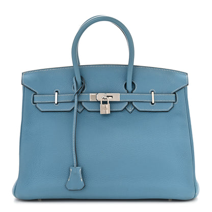 Hermes Togo Birkin 35 Blue Jean 1 of 16