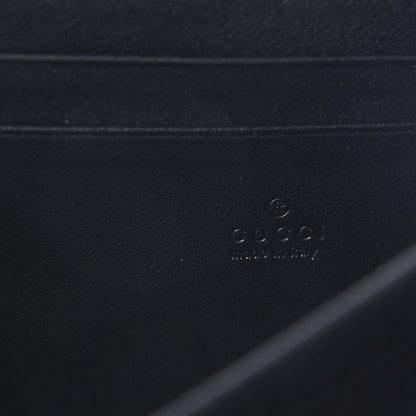 Gucci Velvet Matelasse GG Marmont Chain Wallet Black 6 of 10