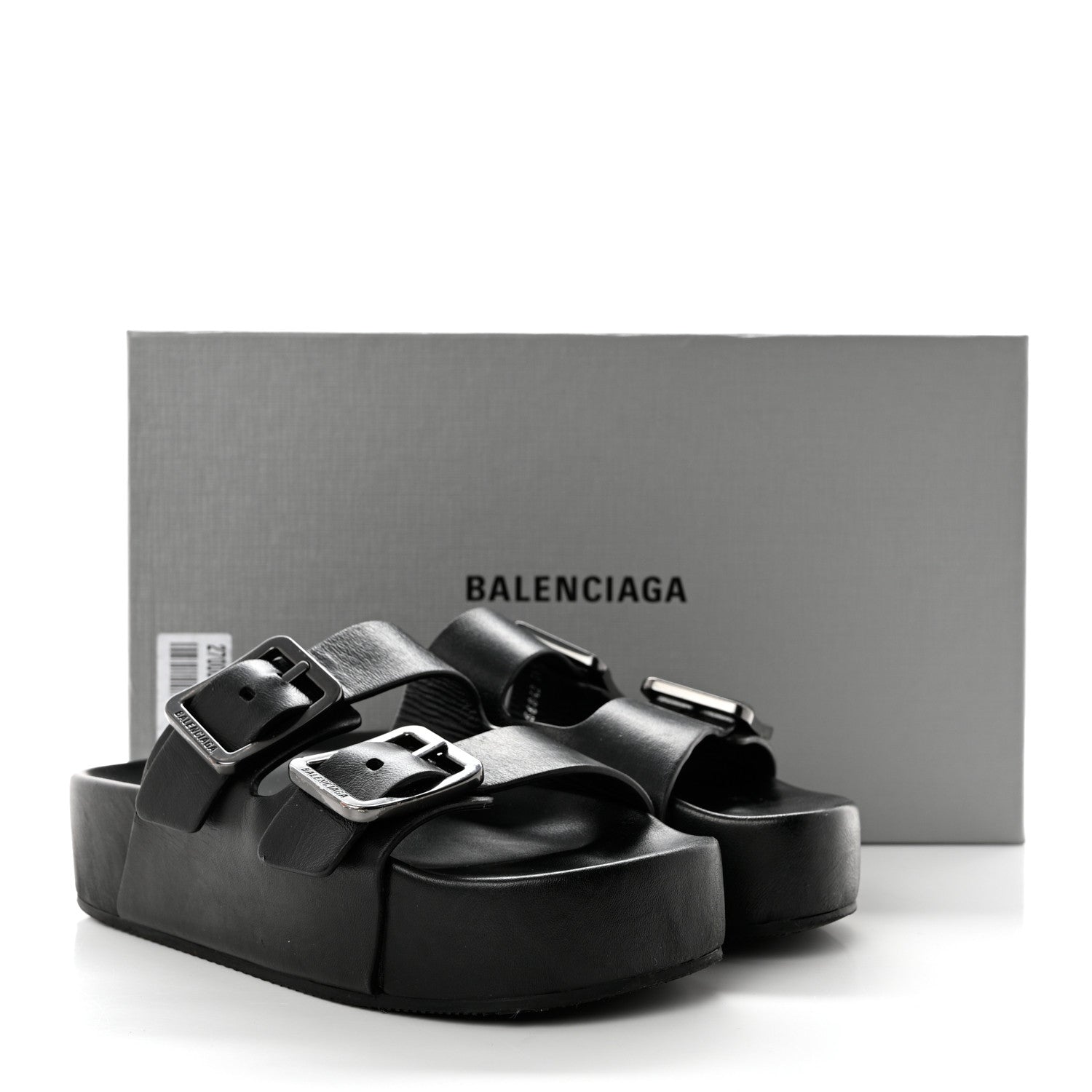Balenciaga Smooth Nappa Mallorca Platform 50mm Slide Sandals 36 Black 9 of 9