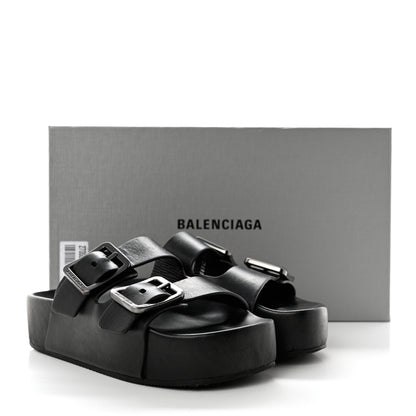 Balenciaga Smooth Nappa Mallorca Platform 50mm Slide Sandals 36 Black 9 of 9