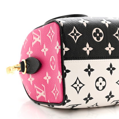 Louis Vuitton Empreinte Monogram Spring in the City Speedy Bandouliere 20 Black White Pink 8 of 9
