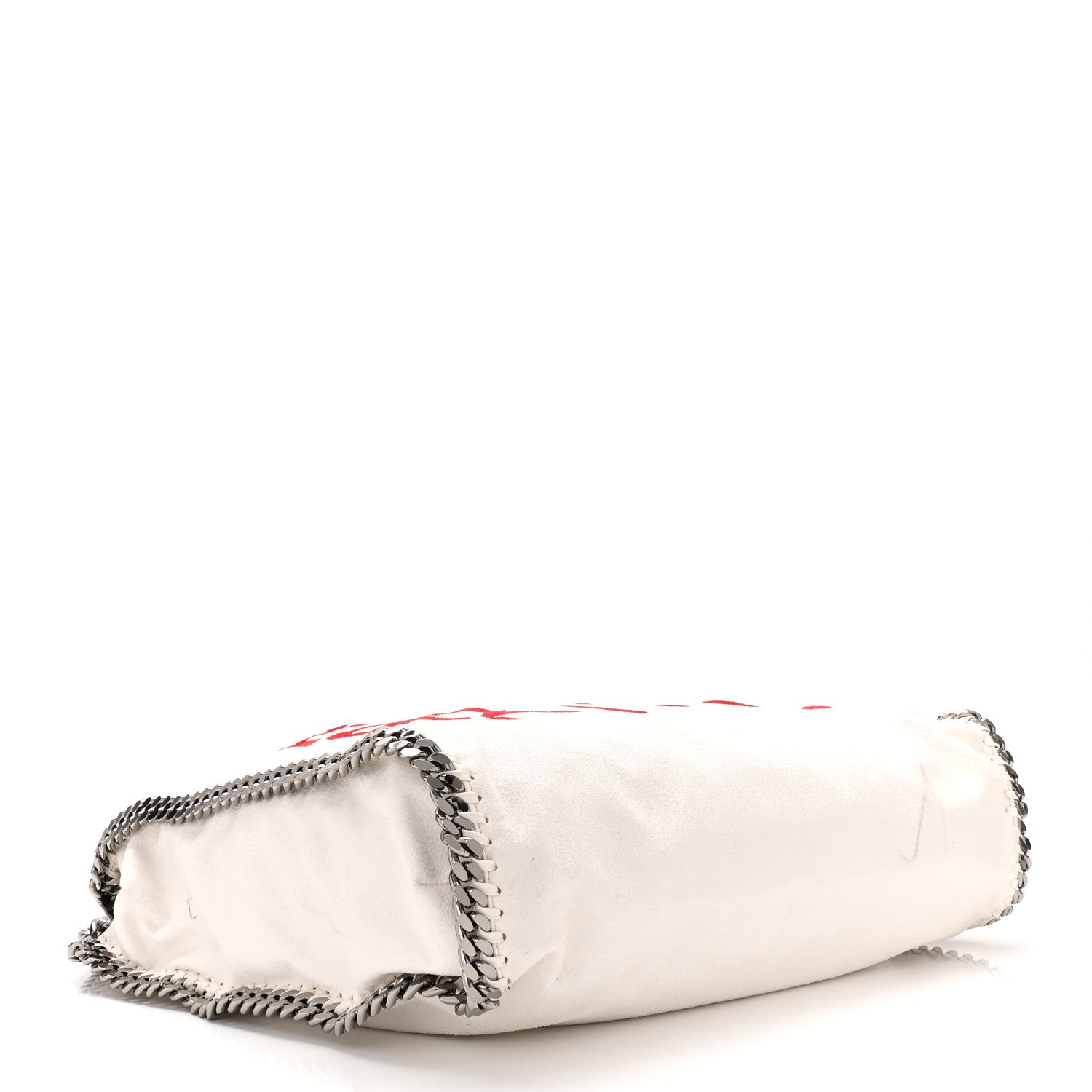 Stella McCartney X ED CURTIS Shaggy Deer Logo Embroidered Large Falabella Chalk 4 of 11