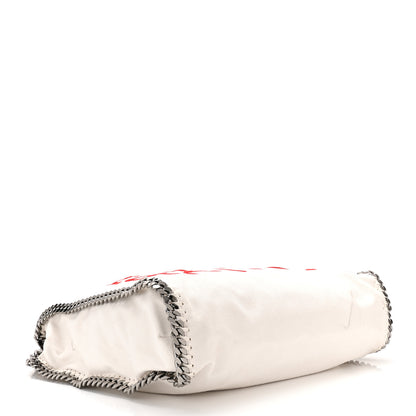 Stella McCartney X ED CURTIS Shaggy Deer Logo Embroidered Large Falabella Chalk 4 of 11