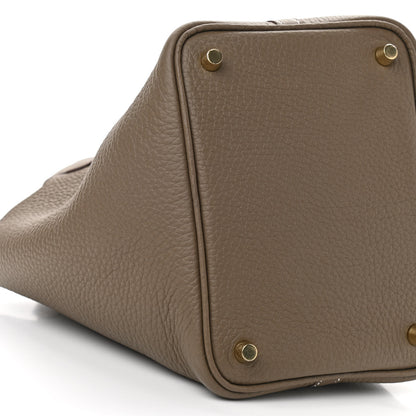 Hermes Taurillon Clemence Picotin Lock 18 PM Etoupe 9 of 12