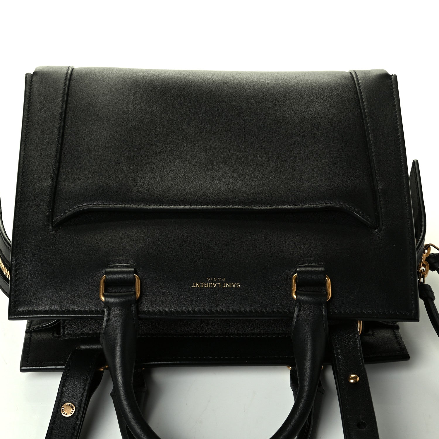 Saint Laurent Smooth Calfskin Small East Side Tote Black 6 of 7