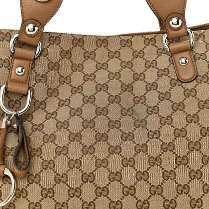Gucci Monogram Medium Icon Bit Tote Light Brown 8 of 17