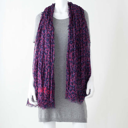 Louis Vuitton Cashmere Silk Leopard Stole 2 of 4