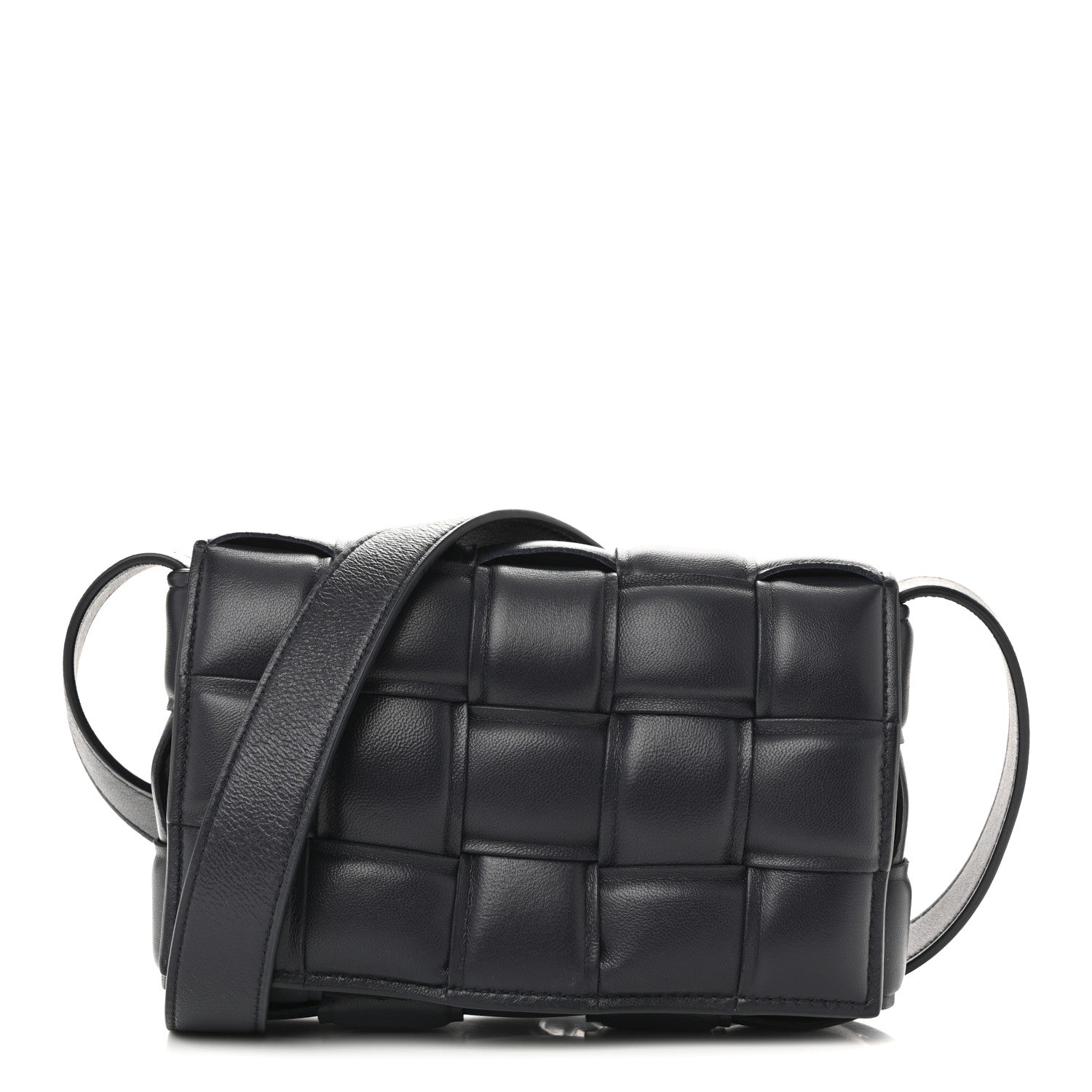 Bottega Veneta Nappa Maxi Intreccio Small Padded Cassette Crossbody Bag Deep Blue 1 of 13
