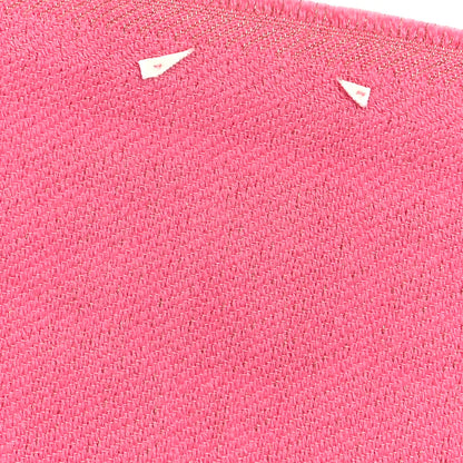 Gucci Wool Silk Lurex GG Monogram Bright G Fringe Scarf Fuxia 5 of 5