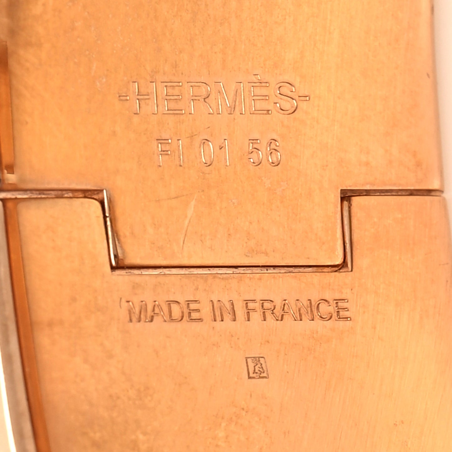 Enamel Wide Clic Clac H Bracelet PM Rose Dragee