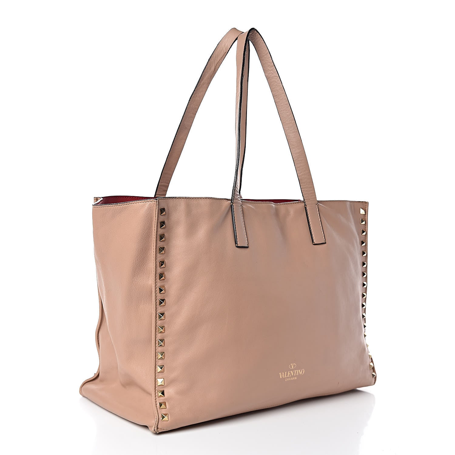 Valentino Garavani Nappa Medium Rockstud Soft Tote Soft Noisette 3 of 15