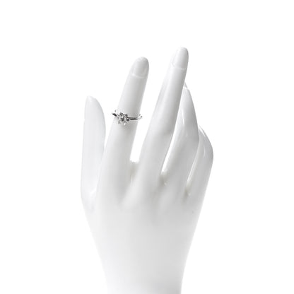 Tiffany Platinum Diamond Flower Ring 48 4.5 2 of 5