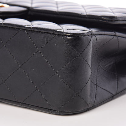 Chanel Lambskin Quilted Medium Double Flap Black 12 of 13
