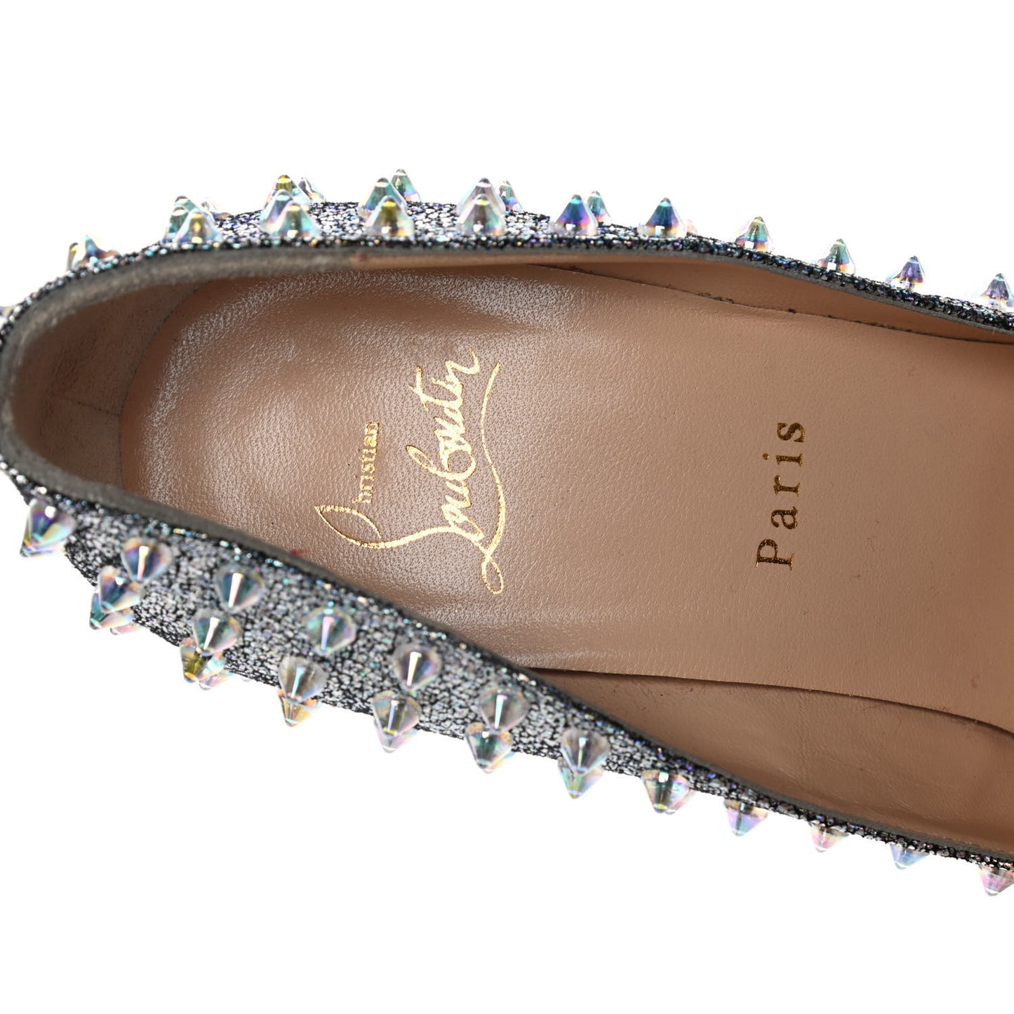 Nappa Mica Follies Spikes 100 Pumps 39 Silver