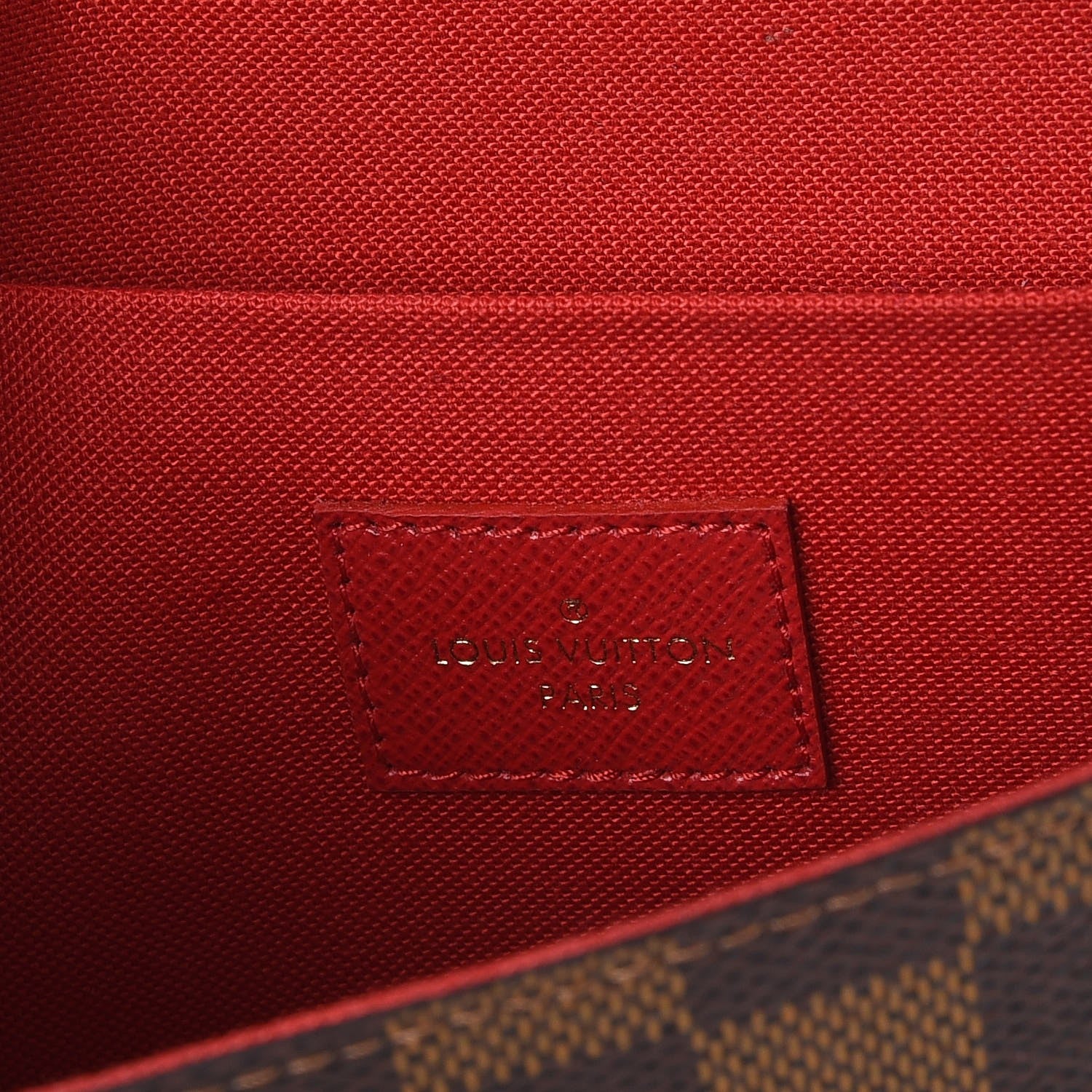 Louis Vuitton Damier Ebene Pochette Felicie Chain Wallet 6 of 8