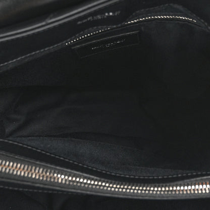 Saint Laurent Calfskin Y Quilted Monogram Medium Loulou Chain Satchel Black 7 of 12