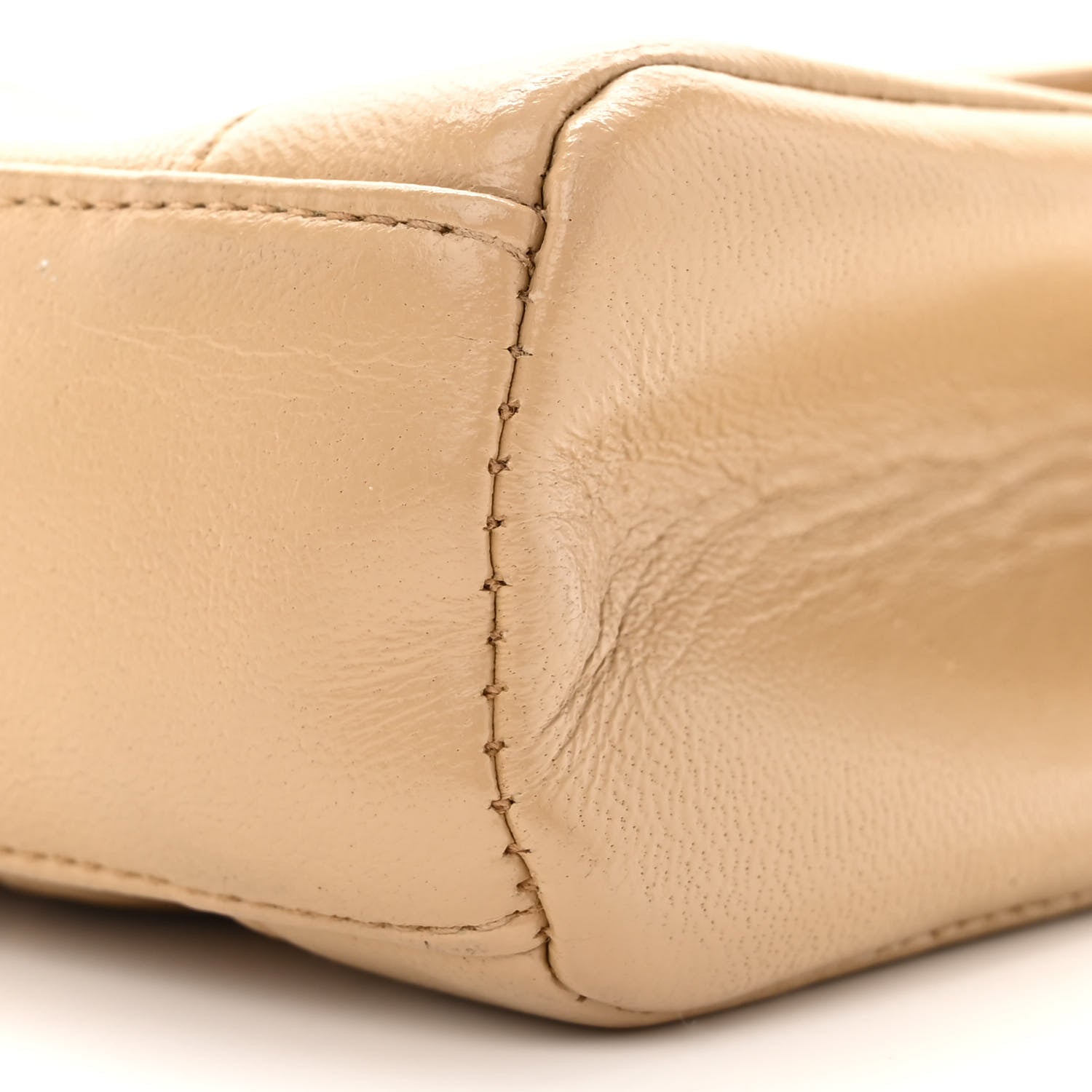 Chanel Lambskin Quilted Small Single Flap Beige 11 of 13