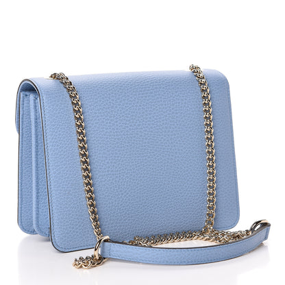 Gucci Dollar Calfskin Small Interlocking G Shoulder Bag Mineral Blue 3 of 10
