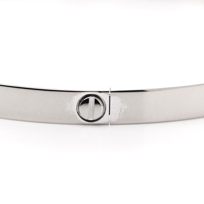 Cartier 18K White Gold 10 Diamond Small LOVE Bracelet 16 4 of 5