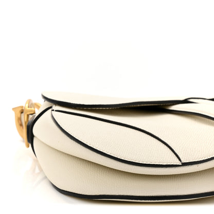 Christian Dior Grained Calfskin Saddle Bag With Strap Latte 9 of 11