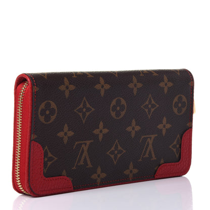 Louis Vuitton Monogram Retiro Zippy Wallet Cherry 3 of 11