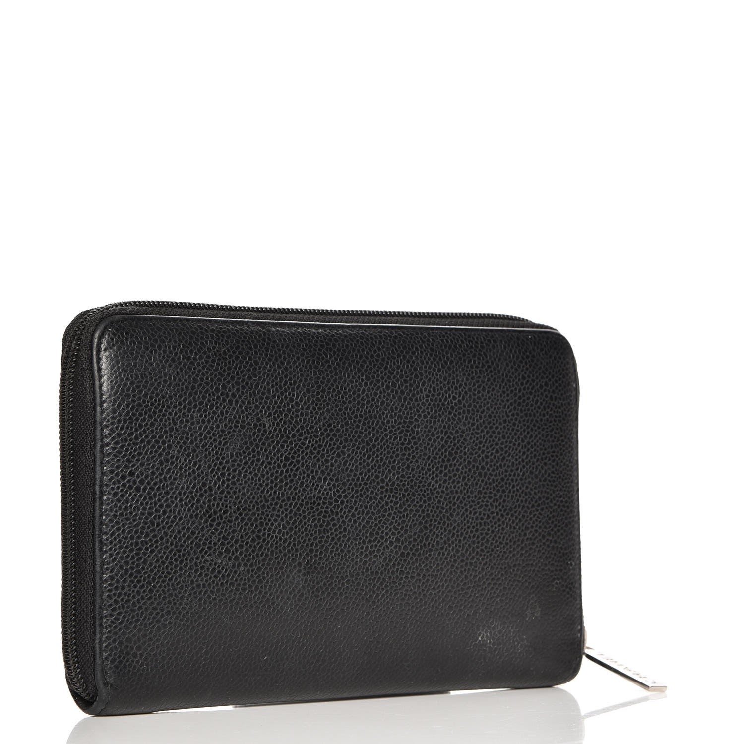 Chanel Caviar CC Timeless Large Zip Around Wallet Black 3 of 8