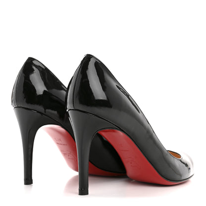 Christian Louboutin Patent Simple 85 Pumps 37.5 Black 5 of 8