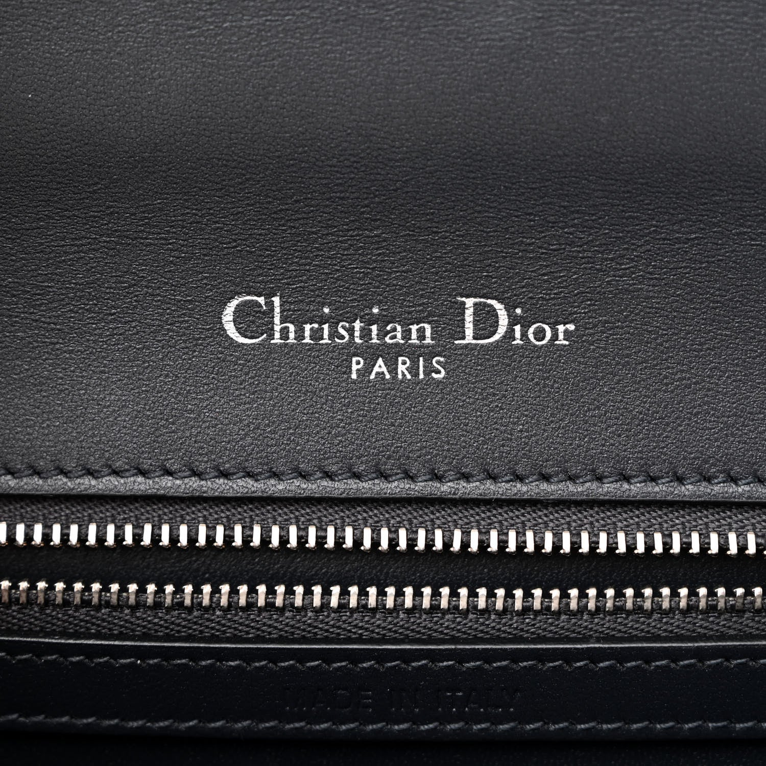 Christian Dior Metallic Patent Micro-Cannage Medium Diorama Flap Bag Silver 6 of 9