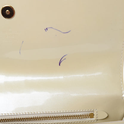 Louis Vuitton Patent Sobe Clutch Blanc Corail 12 of 15
