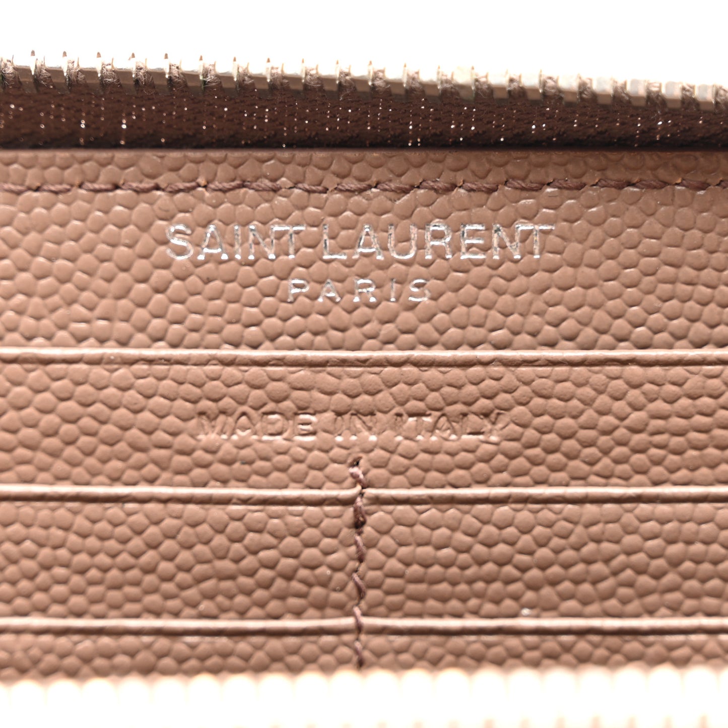 Grain De Poudre Matelasse Chevron Monogram Zip Around Wallet Fard