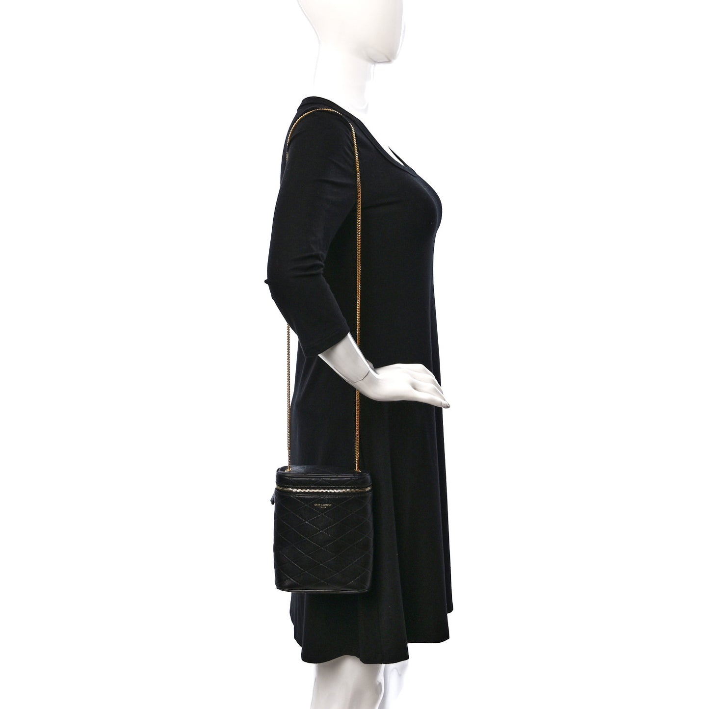 Lambskin Quilted Binocular Case Black