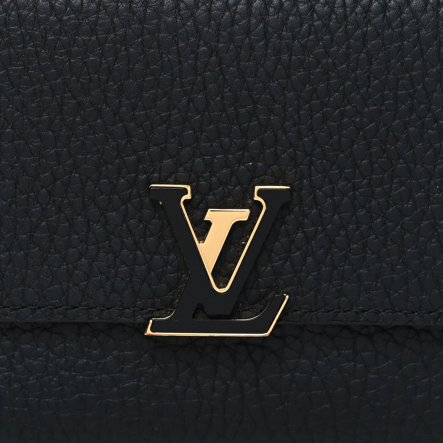 Louis Vuitton Taurillon Capucines Compact Wallet Black 8 of 9