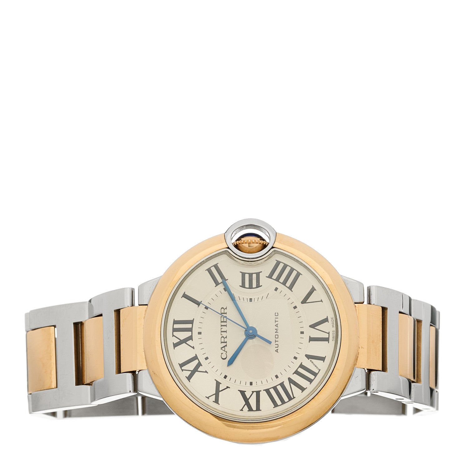 Cartier Stainless Steel 18K Yellow Gold 36mm Ballon Bleu De Cartier Automatic Watch 2 of 4