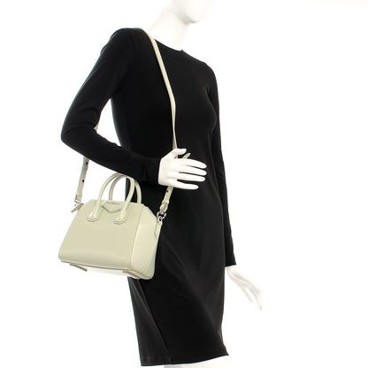 Givenchy Shiny Lord Calfskin Mini Antigona Aqua Green 2 of 8