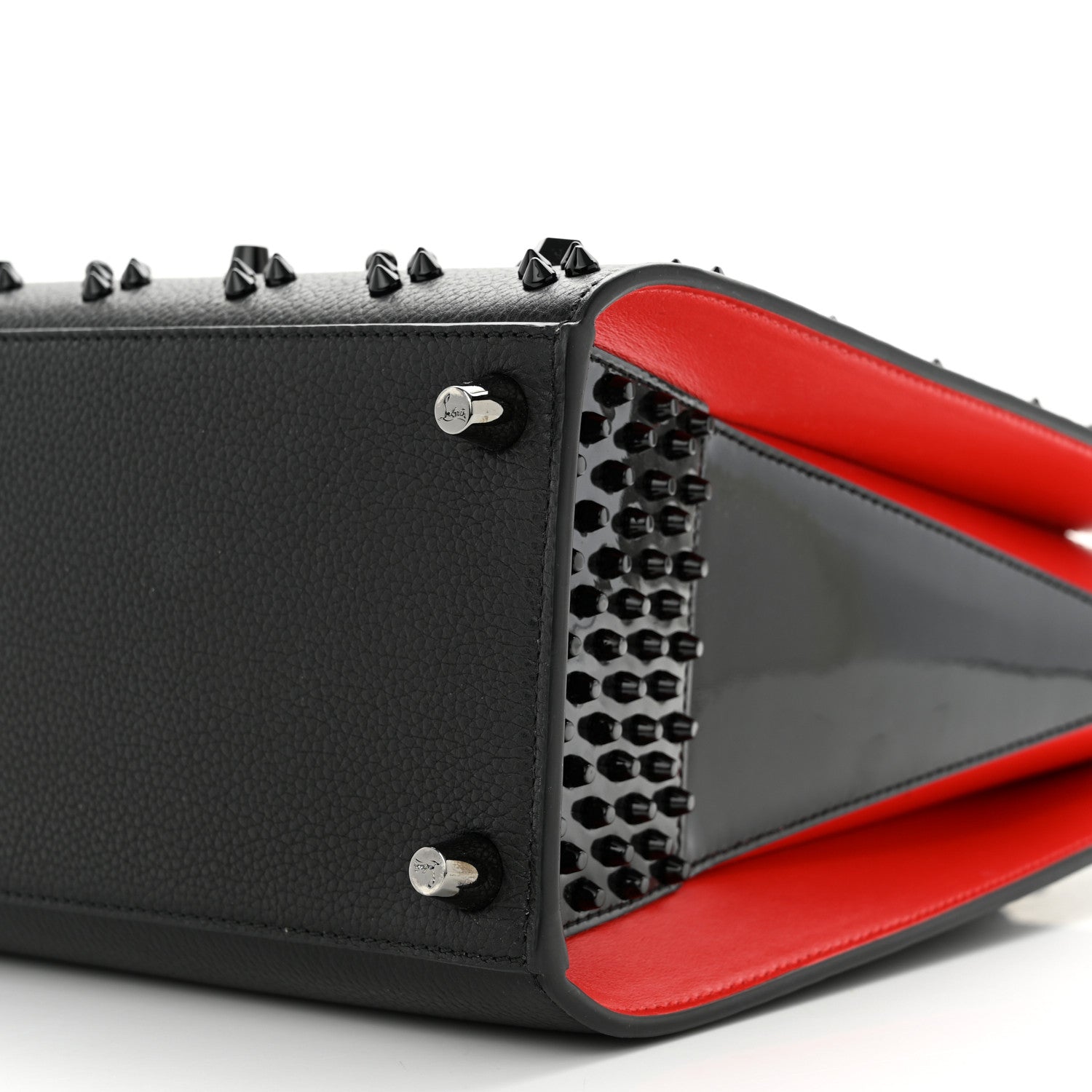 Christian Louboutin Calfskin Spikes Loubinthesky Medium Paloma Black 9 of 10