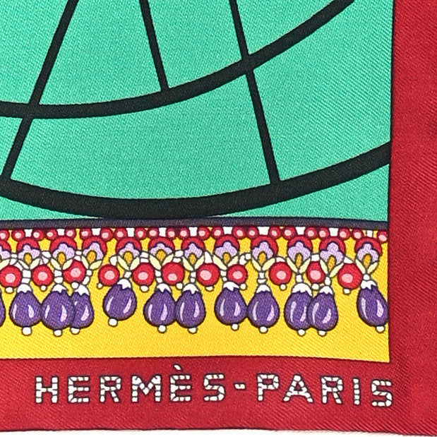 Silk Coupe De Gala Pocket Square Menthol Jaune Bordeaux