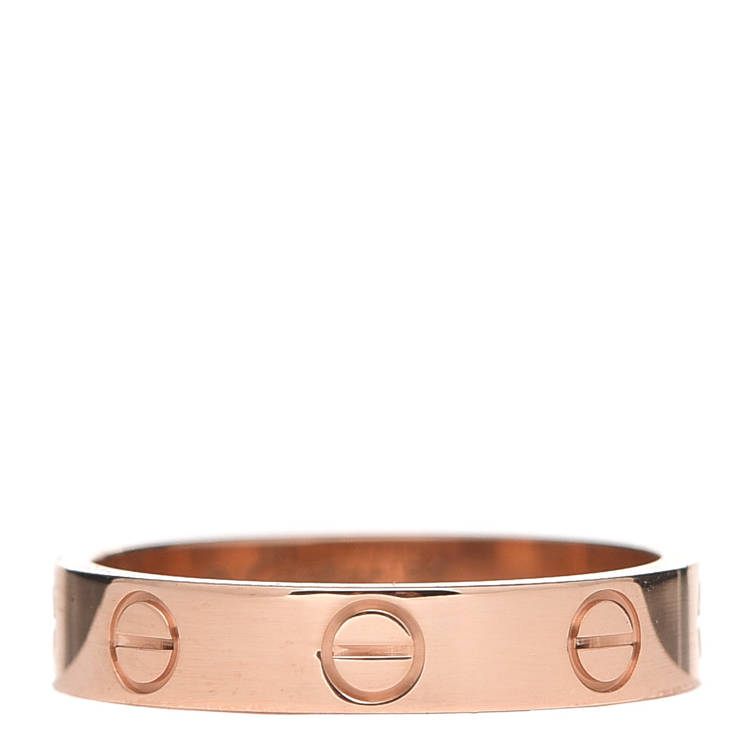 Cartier 18K Pink Gold 3.5mm LOVE Wedding Band Ring 51 5.75 1 of 7