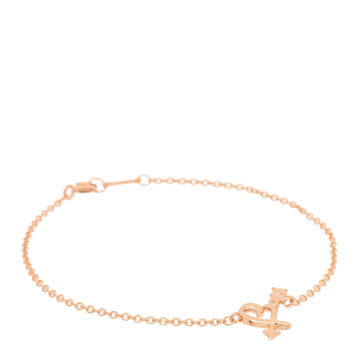 18K Rose Gold Paloma Picasso Heart and Arrow Bracelet